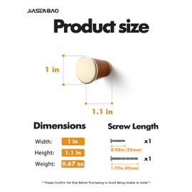 JIASENBAO Leather Drawer Pulls Trapezoid 5 Pack Gold Brown Leather Handles Cabinet knobs for Kitchen Bathroom Drawers Dressers