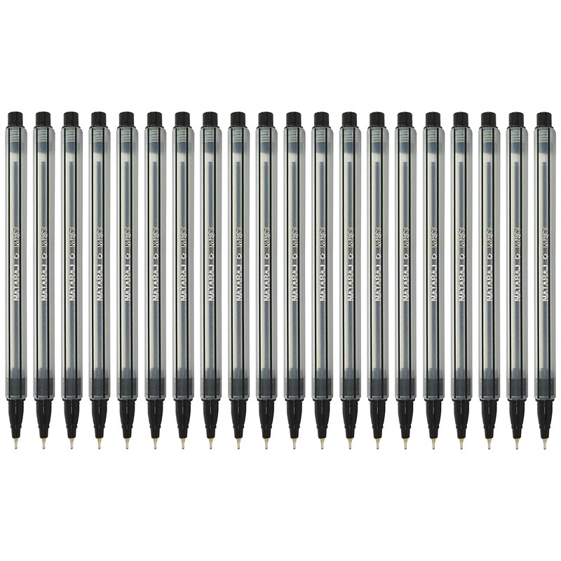 Nataraj Ballpoint Pens, Pack, 0.7mm Fine Point, Smooth Ball Pens,