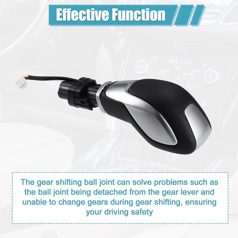 uxcell Automatic Gear Shift Knob Handle with Button for Ford
