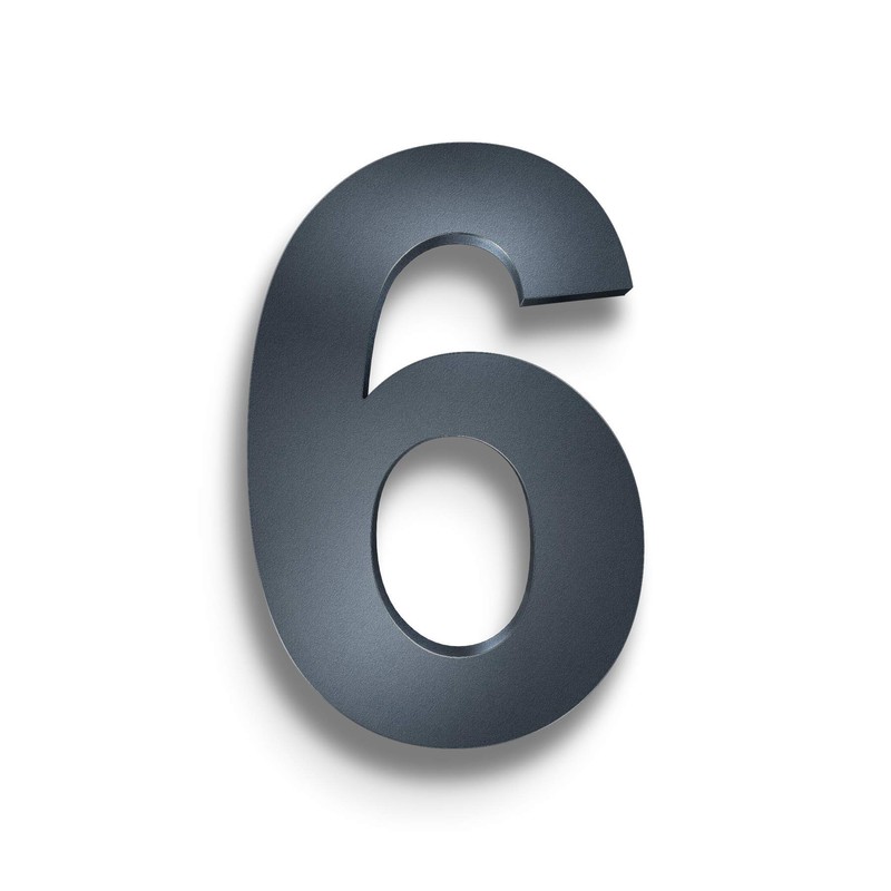 Metzler 3D House Number Anthracite RAL7016 Stainless Steel Height 20
