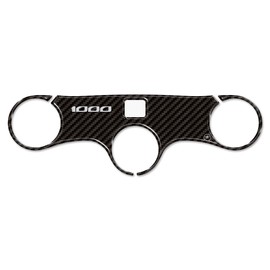 labelbike - 3D Motorcycle Sticker Fork Stem Plate Protection Decoration Resin Compatible Honda CBR 1000 RR-R - Carbon Color
