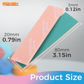 Mgoodoo 30Pcs Model Sanding Sponge Set,6 Grits (400/600/800/1000/1200/1500)