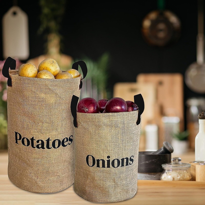 Vegetable and Fruit Storage Bags, Kitchen, Onions, Potatoes, Storage and