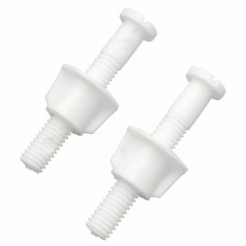 Do it Best (24)-Do it 3/8" x 2-1/2" White Plastic Toilet Seat Hinge Bolt. Model: 456268