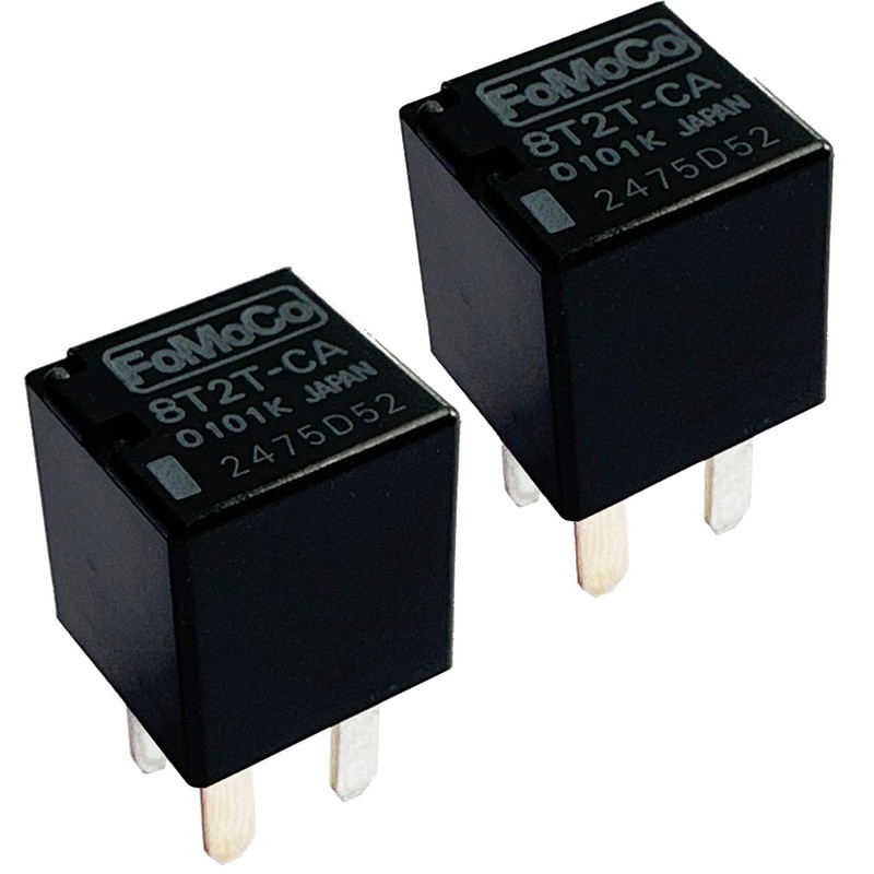 2Pcs 8T2T-CA 0101K 12VDC 4-Pin 20A Plug-in Automotive Relay