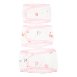 Vaguelly 3pcs Comfortable Newborn Cotton Bellyband Navel Belt for Maternity Postpartum Elastic