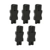 5 Pcs IEC320 C6 to IEC320 C5 Power Adapter Computer