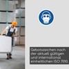 Sticker Respiratory Protection Use – Diameter 10 cm ISO 7010