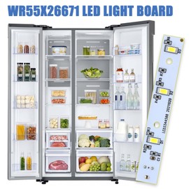 WR55X26671 - Placa de luz LED para refrigeradores GE | Reemplazo para PS11767930, AP6035586, 4468532, EAP11767930 | Fácil instalación 3 piezas