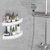 Wisfame Aluminium Shower Corner Shelves - Rustproof Shower Caddy No