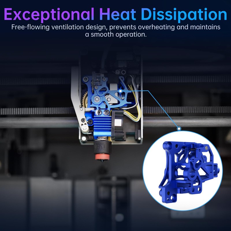 BIQU Panda Extruder CNC Hollow Lightweight Extruder Shell for Bambu-Lab