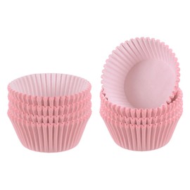 sourcing map 200 Count Cupcake Liners Pink Cupcake Cups Standard Size Muffins Liners Papers Baking Cups Wrappers Greaseproof for Party Wedding Birthday