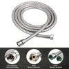 HOMEIDEAS 2.5m/98" Anti-Kink Leakproof Stainless Steel Shower Hose, with Solid