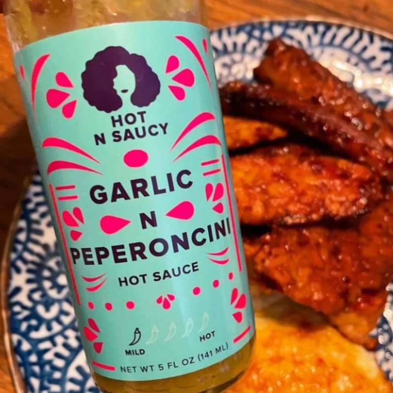 Hot N Saucy | Garlic N Peperoncini Hot Sauce, 5
