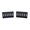 Storacell AA Battery Storage Caddy, Black, Holds 6 Batteries (2