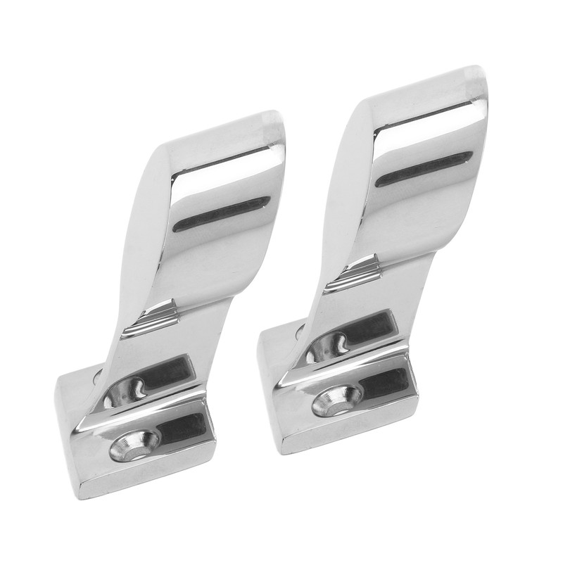 2PCS Stanchion Hand Rail Fitting 316 Stainless Steel Mirror Polishing