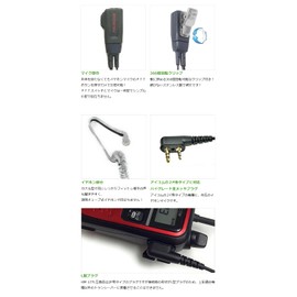 ICOM Earphone Microphone for ICOM L Type 2 Pin Transparent Tube In Ear Clip Microphone Earphone Microphone for IC-4120 IC-4120BT IC-4110 IC-4110D IC-4188D IC4100 IC4100D IKB-3000 KB-2000 [HM-17] 7L Compatible Part Number: FGTU-IL(for ICOM)