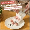 Esteopt Kitchen Meatball Maker with Cutting Spade, Triple Meat Tenderizer
