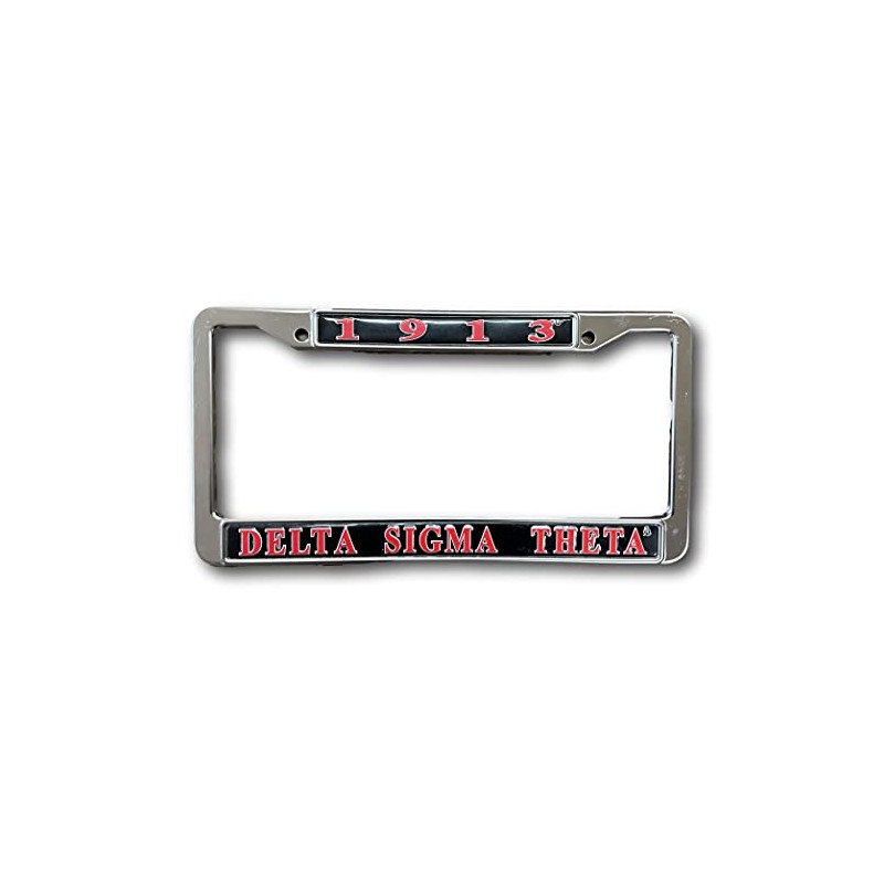 Delta Sigma Theta Black License Frame Car Plate