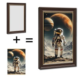 12x18 Wood Grain and Gold Frame for "Choose to be Happy"size: 12*18Inch, color: Gold