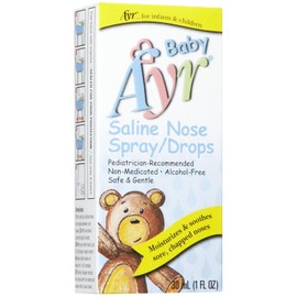AYR Baby Saline Nasal Spray/Drops, 1 Oz