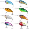 Crankbait Fishing Lures Kit,8pcs Shallow Deep Diving Swimbait Crankbait with
