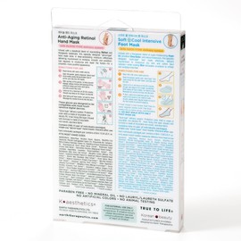 Anti-Aging Retinol Hand Mask and Soft Cool Intensive Foot Mask Combo Pack (2pack)