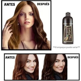 Shampoo Tinte Instantaneo Para Cabello Cubre Canas Jengibre - Champú Instant Hair Color Para Teñir El Cabello 3 En 1 Coloración Al Instante Con Hierba