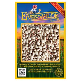 Everwilde Farms - 100 Soldier Dry Bean Seeds - Gold Vault Jumbo Seed Packet
