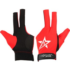 KONLLEN Breathable Billiard Pool Gloves, Shooters Carom Snooker Cue Sport Non-Slip Glove Fits on Left Hand Accessories (Pink, L)