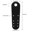 1 pair Roller Skate Toe Guards Protectors Leather Flat Toe