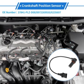 VekAuto 1 Pc Crankshaft Position Sensor for HONDA Civic 1.7CTDi 2002-2005 Sturdy Metal Plastic Black Engine Crank CKP Sensor