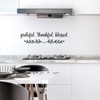 Vancetyno Grateful Thankful Blessed Vinyl Wall Decal Inspirational Quote Wall