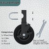 Lygoeege Tube Gate Wheel Under Mount Gate Caster, Prevent the