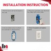 BestMounts - 1 Pack Electrical Power Outlet Box Extender Kit
