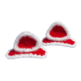 Coolideas 2pcs sweet cute handmade yarn crocheted hair clips Manual Knitted Barrettes hair accessories for girls Birthday Festive Gifts