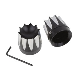 HDBUBALUS Motorcycle Axle Nut Covers Front Axle Cap Fit for Harley Touring Road King Dyna Street Glide Softail