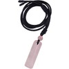 Nupuyai Rose Quartz Healing Crystal Cylinder Necklace for Women Men,