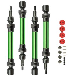 RCAWD 4X Slider Front/Rear Drive Shaft Set for 1/10 Arrma 3s Blx New Big Rock Monster Truck(Green)