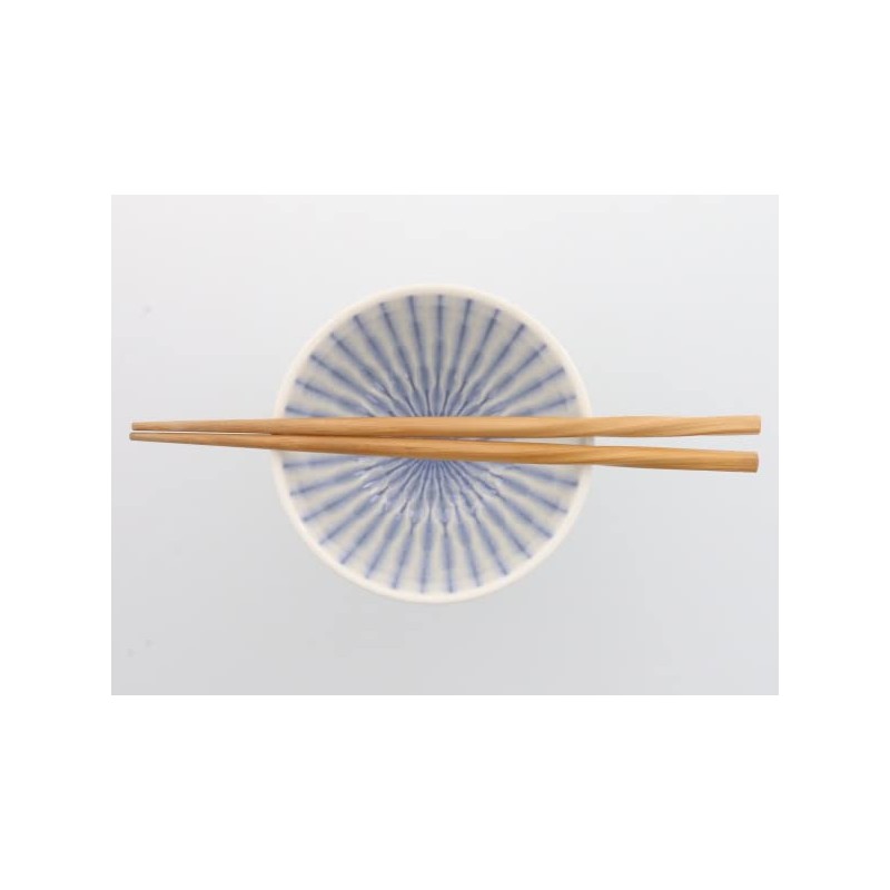 ih-007-01 Tableware East Rice Bowl, Blue Tokusa, Japanese Tableware, Blue