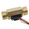 4X 1/2PT Water Flow Sensor Switch Control Meter Flowmeter 1.5-30L/Min