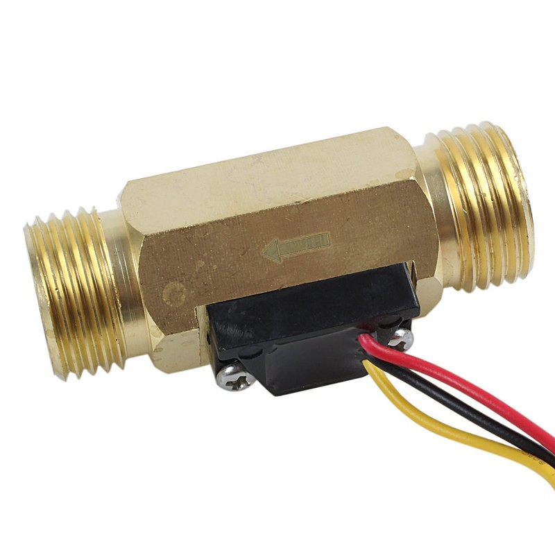 4X 1/2PT Water Flow Sensor Switch Control Meter Flowmeter 1.5-30L/Min