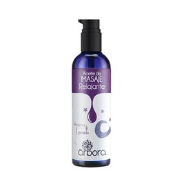 Árbora Aceite para Masaje Lavanda | Relajante Antiestrés | Convierte tu casa en un SPA | Aromaterapia | Aroma relajante y reconfortante | Hidrata tu piel |Con Aceite Esencial de Lavanda | 90ml