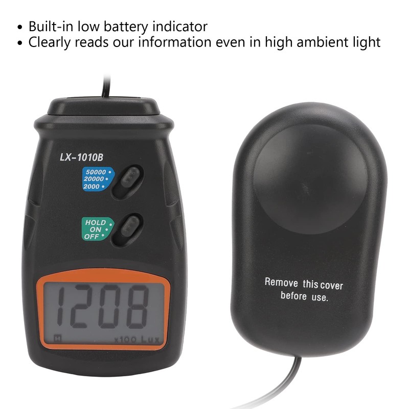 LX1010B Digital Light Meter Multifunction Lux Luxmeter LED Illuminance Meter