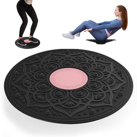 Balance Board 30 cm, Balance Trainer for Adults and Children, Yoga and Wobble Board Physiotherapy, Balance Board Hemisphere, Balance Pad Training Equipment for Stability, Coordination (Pink)