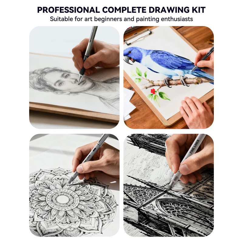 Four Candies 73PCS Advanced Drawing Kit with Professional Art Supplies