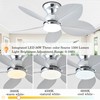 GJeg Tropical Ceiling Fans with Light, 38-inch Flush Mount Palm