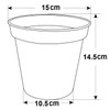 Whitefurze G04018 15cm Garden Pot - Terracotta (Set of 3)