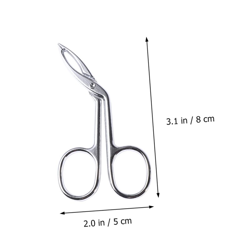 IWOWHERO 2pcs Eyebrow Tweezers Slanted Tip for Removal Facial Hair