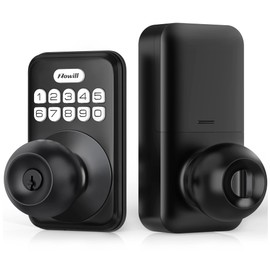 Zowill Keyless Entry Door Lock with Knob - Electronic Keypad Deadbolt Smart Lock, Front Door Lock Set Keyless Entry with Door Knob, Auto Lock, Easy Install, Keypad Door Lock with Knob for Front Door